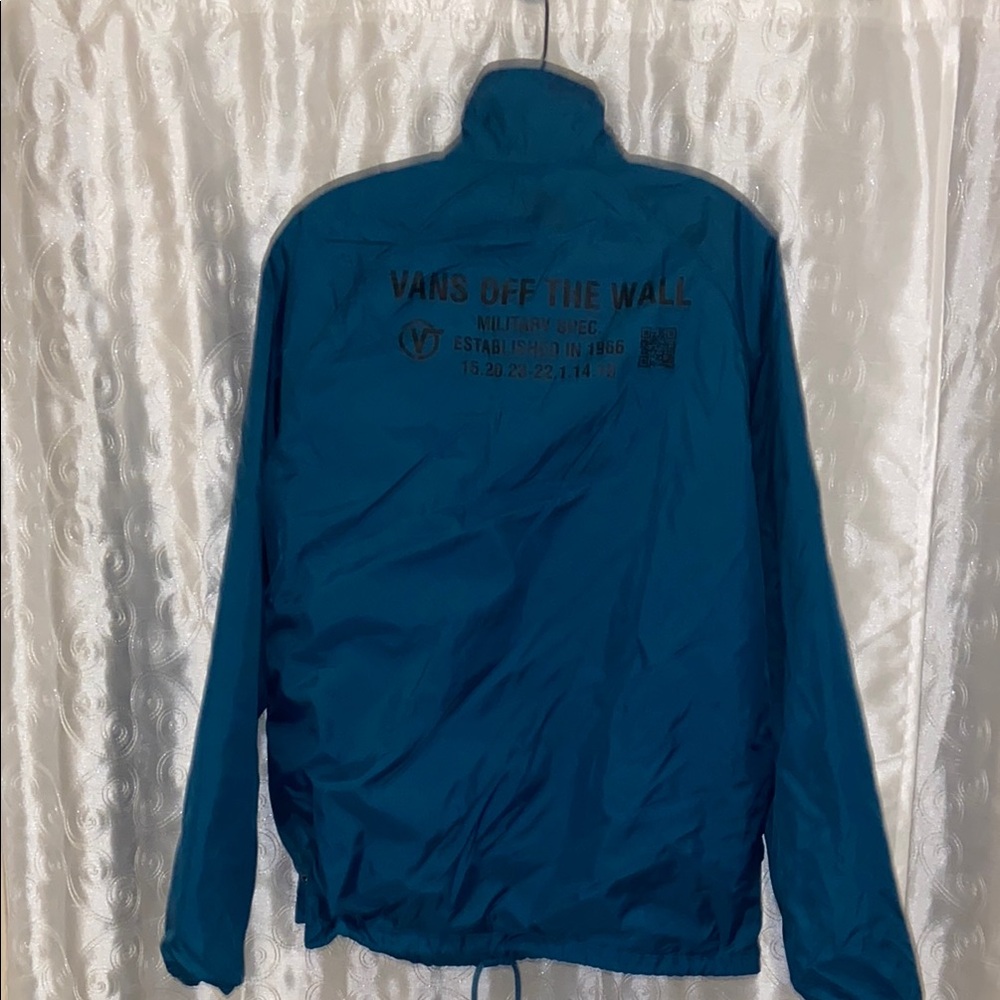Vans Off The Wall Military Spec. Blue Windbreaker Jacket Men’s Size Small 🔥 YB3 - Picture 4 of 5